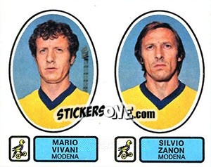 Sticker Vivano / Zanon - Calciatori 1977-1978 n. 449 - Panini