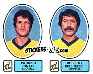 Cromo Bonafè / Bellinazzi - Calciatori 1977-1978 - Panini