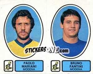 Sticker Mariani / Fantini - Calciatori 1977-1978 - Panini