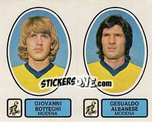 Cromo Botteghi / Albanese - Calciatori 1977-1978 - Panini