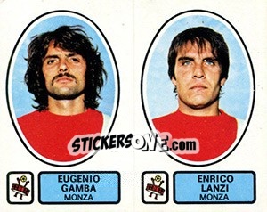 Sticker Gamba / Lanzi - Calciatori 1977-1978 n. 459 - Panini