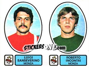 Figurina Sanseverino / Incontri - Calciatori 1977-1978 - Panini