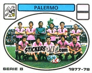 Sticker Palermo squad - Calciatori 1977-1978 - Panini