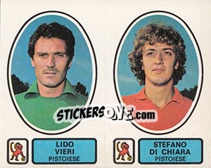 Sticker Vieri / Di Chiara - Calciatori 1977-1978 n. 476 - Panini