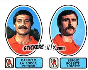 Cromo La Rocca / Rossetti - Calciatori 1977-1978 - Panini