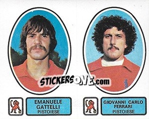 Sticker Gattelli / Ferrari - Calciatori 1977-1978 n. 480 - Panini