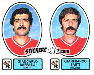 Sticker Raffaeli / Sarti - Calciatori 1977-1978 - Panini