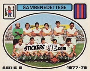 Figurina Sambenedettese squad - Calciatori 1977-1978 - Panini