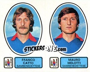 Sticker Catto / Melotti - Calciatori 1977-1978 - Panini