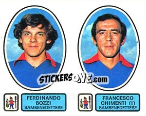 Sticker Bozzi / Chimenti (I) - Calciatori 1977-1978 - Panini