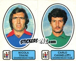 Sticker Traini / Carnelutti - Calciatori 1977-1978 n. 499 - Panini