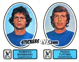 Sticker Bombardi / Tuttino - Calciatori 1977-1978 - Panini
