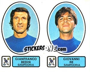 Sticker Bedin / Re - Calciatori 1977-1978 n. 505 - Panini