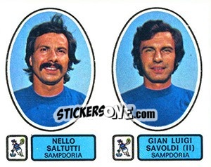 Sticker Saltutti / Savoldi (II) - Calciatori 1977-1978 - Panini