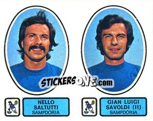 Sticker Saltutti / Savoldi (II) - Calciatori 1977-1978 n. 506 - Panini