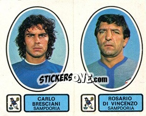 Sticker Bresciani / Di Vincenzo - Calciatori 1977-1978 n. 507 - Panini