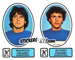 Figurina Orlandi / Chiorri - Calciatori 1977-1978 - Panini