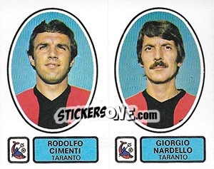 Sticker Cimenti / Nardello - Calciatori 1977-1978 - Panini