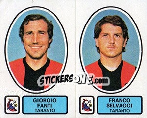Cromo Fanti / Selvaggi - Calciatori 1977-1978 - Panini