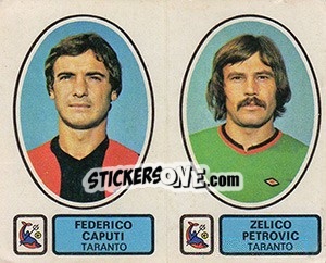 Sticker Caputi / Petrovic - Calciatori 1977-1978 - Panini