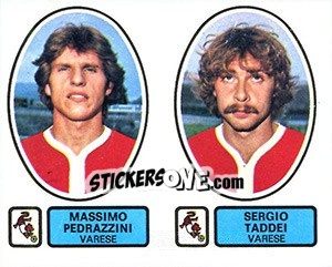Sticker Pedrazzini / Taddei - Calciatori 1977-1978 - Panini