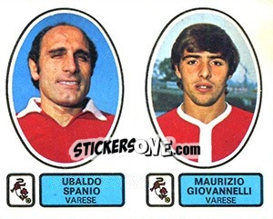 Sticker Spanio / Giovannelli - Calciatori 1977-1978 n. 528 - Panini