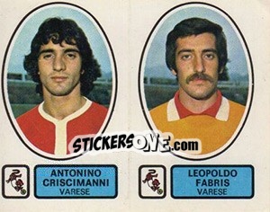 Cromo Criscimanni / Fabris - Calciatori 1977-1978 - Panini