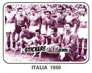 Cromo Italia 1950