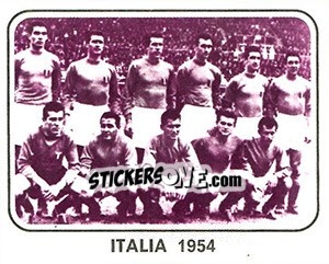 Figurina Italia 1954