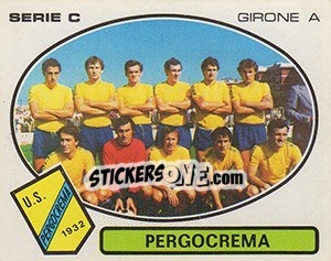 Sticker Pergocrema - Calciatori 1977-1978 n. 551 - Panini