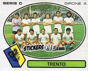 Sticker Trento - Calciatori 1977-1978 - Panini