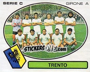 Sticker Trento - Calciatori 1977-1978 n. 557 - Panini