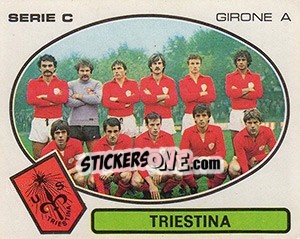Sticker Triestina - Calciatori 1977-1978 - Panini