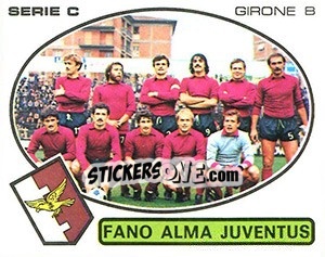 Figurina Fano Alma Juventus - Calciatori 1977-1978 - Panini