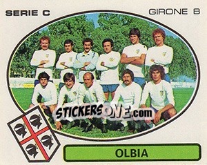 Figurina Olbia - Calciatori 1977-1978 - Panini