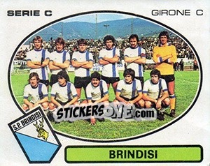 Sticker Brindisi - Calciatori 1977-1978 - Panini