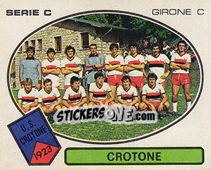 Sticker Crotone - Calciatori 1977-1978 - Panini