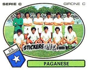 Sticker Paganese - Calciatori 1977-1978 - Panini