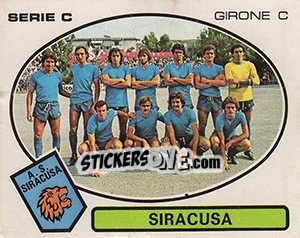 Cromo Siracusa - Calciatori 1977-1978 - Panini