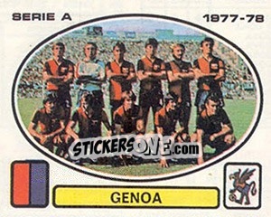 Sticker Genoa squad - Calciatori 1977-1978 - Panini