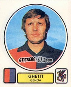 Figurina Ghetti - Calciatori 1977-1978 - Panini