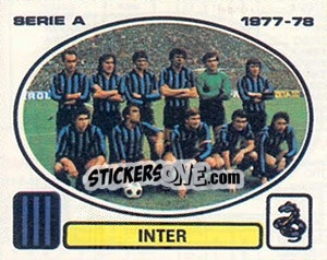 Sticker Inter squad - Calciatori 1977-1978 n. 108 - Panini