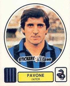 Sticker Pavone - Calciatori 1977-1978 n. 123 - Panini