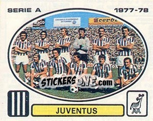 Sticker Juventus Squad - Calciatori 1977-1978 n. 126 - Panini