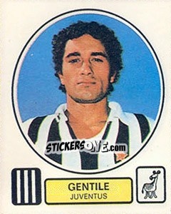 Figurina Gentile - Calciatori 1977-1978 - Panini