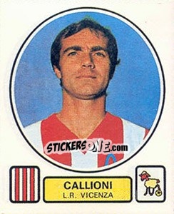 Cromo Callioni - Calciatori 1977-1978 - Panini