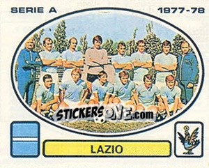 Sticker Lazio squad - Calciatori 1977-1978 - Panini