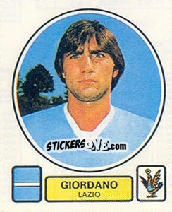 Cromo Giordano - Calciatori 1977-1978 - Panini