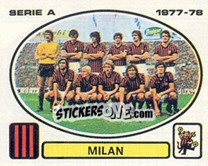 Cromo Milan squad - Calciatori 1977-1978 - Panini