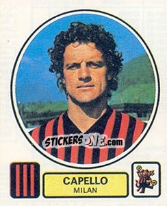 Sticker Capello - Calciatori 1977-1978 n. 186 - Panini